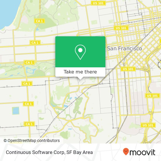 Mapa de Continuous Software Corp