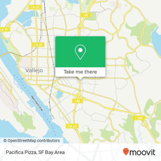 Pacifica Pizza map