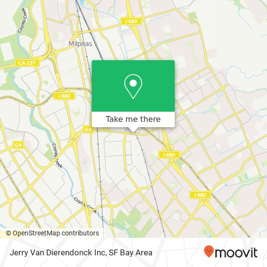 Jerry Van Dierendonck Inc map