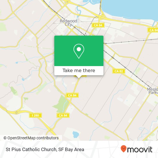 St Pius Catholic Church map