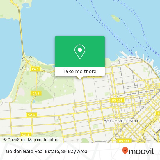 Mapa de Golden Gate Real Estate