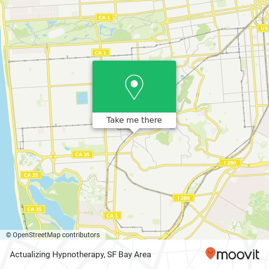 Mapa de Actualizing Hypnotherapy