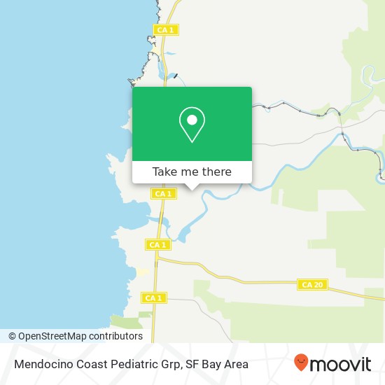 Mendocino Coast Pediatric Grp map