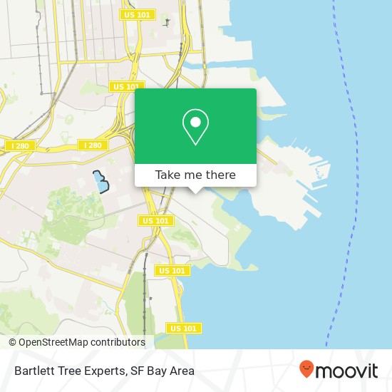 Mapa de Bartlett Tree Experts