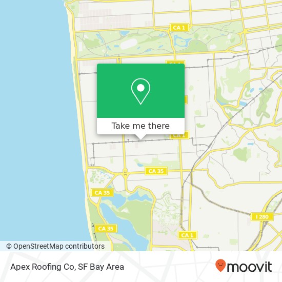 Apex Roofing Co map