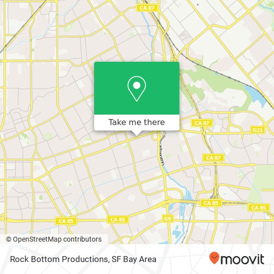 Mapa de Rock Bottom Productions