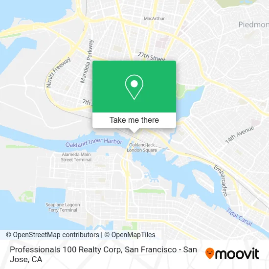 Professionals 100 Realty Corp map
