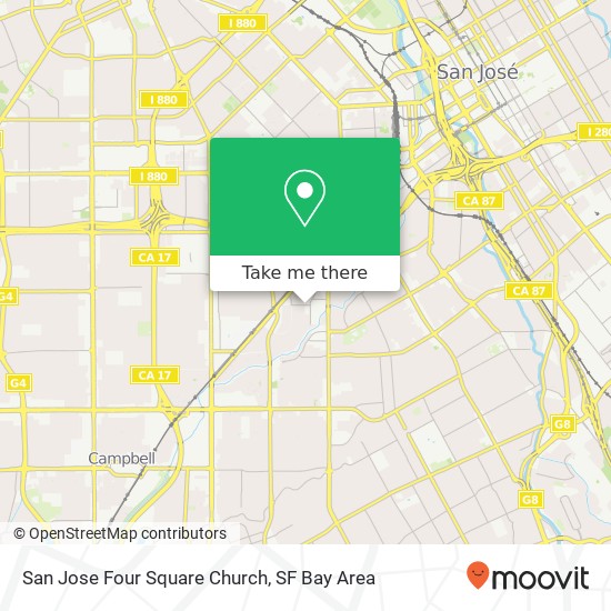 San Jose Four Square Church map