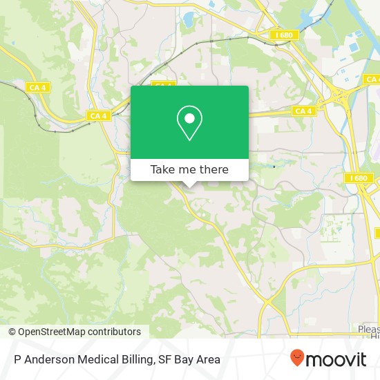 Mapa de P Anderson Medical Billing