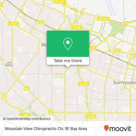 Mountain View Chiropractic Ctr map