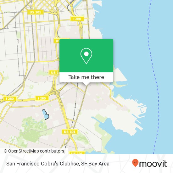 San Francisco Cobra's Clubhse map