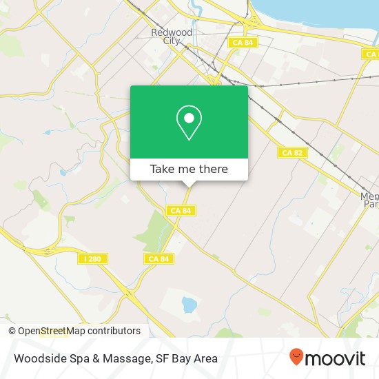 Mapa de Woodside Spa & Massage