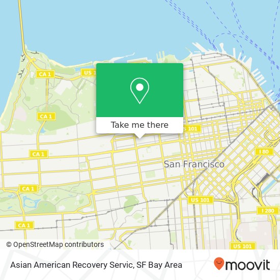 Asian American Recovery Servic map