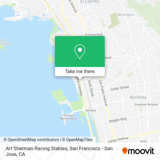 Mapa de Art Sherman Racing Stables