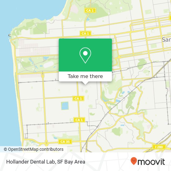 Hollander Dental Lab map