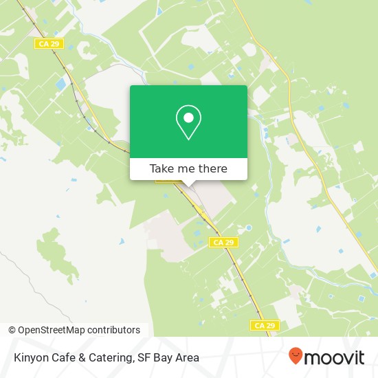 Mapa de Kinyon Cafe & Catering