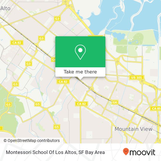 Montessori School Of Los Altos map