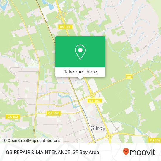 Mapa de GB REPAIR & MAINTENANCE