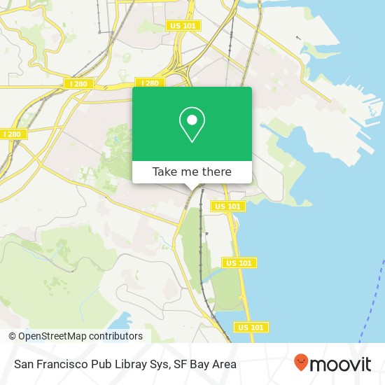 Mapa de San Francisco Pub Libray Sys