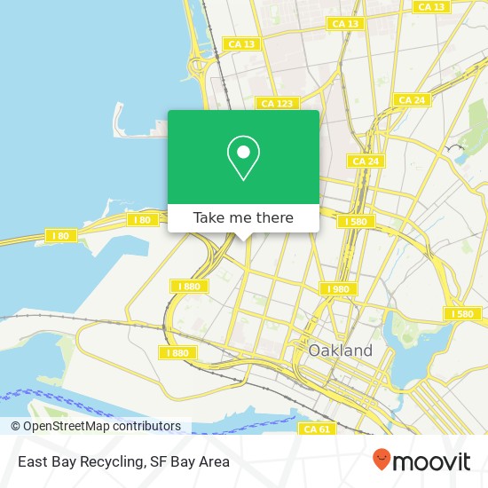 East Bay Recycling map