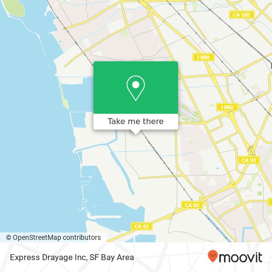Mapa de Express Drayage Inc