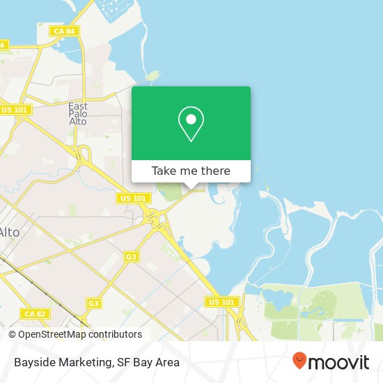 Mapa de Bayside Marketing