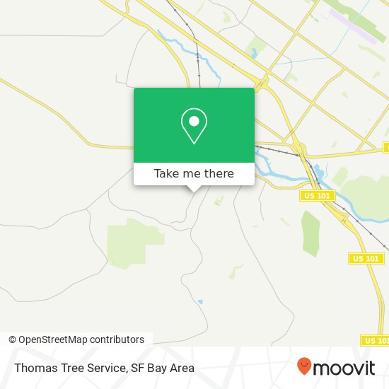 Mapa de Thomas Tree Service