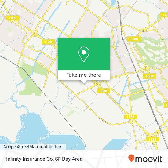 Mapa de Infinity Insurance Co