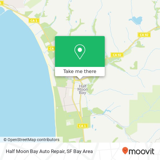 Mapa de Half Moon Bay Auto Repair