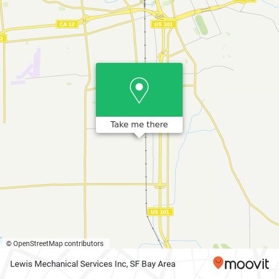 Mapa de Lewis Mechanical Services Inc