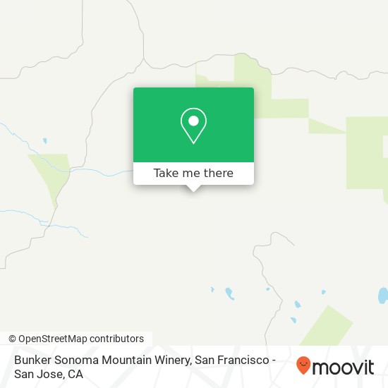 Mapa de Bunker Sonoma Mountain Winery