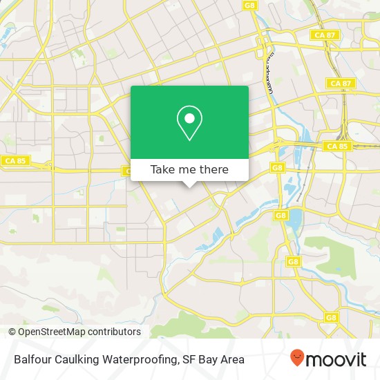 Mapa de Balfour Caulking Waterproofing