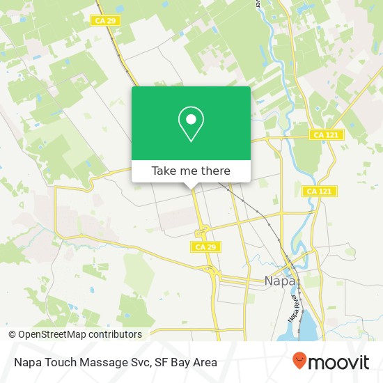 Mapa de Napa Touch Massage Svc