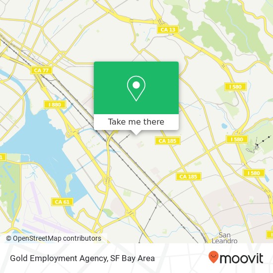 Gold Employment Agency map