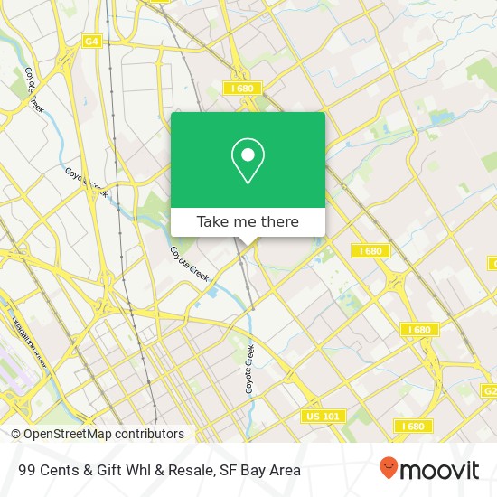 99 Cents & Gift Whl & Resale map