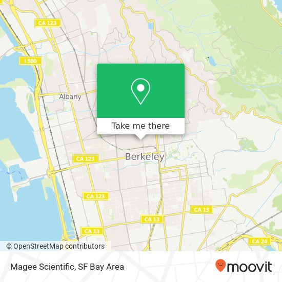 Magee Scientific map