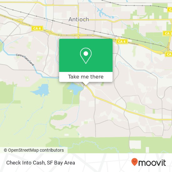 Check Into Cash map