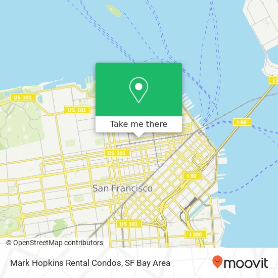 Mark Hopkins Rental Condos map