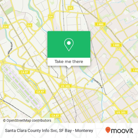 Santa Clara County Info Svc map