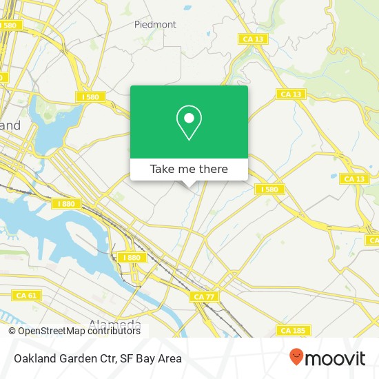 Mapa de Oakland Garden Ctr