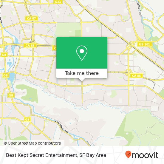 Mapa de Best Kept Secret Entertainment