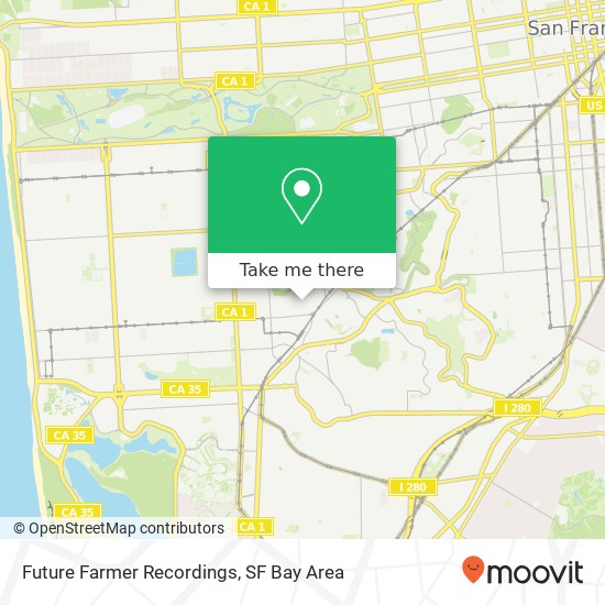 Future Farmer Recordings map