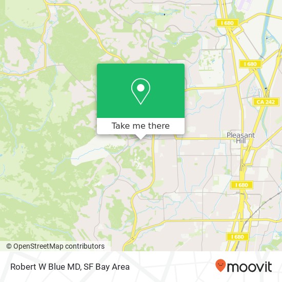 Robert W Blue MD map