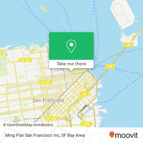 Ming Pao San Francisco Inc map