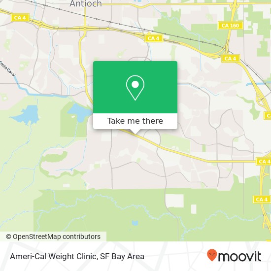 Ameri-Cal Weight Clinic map