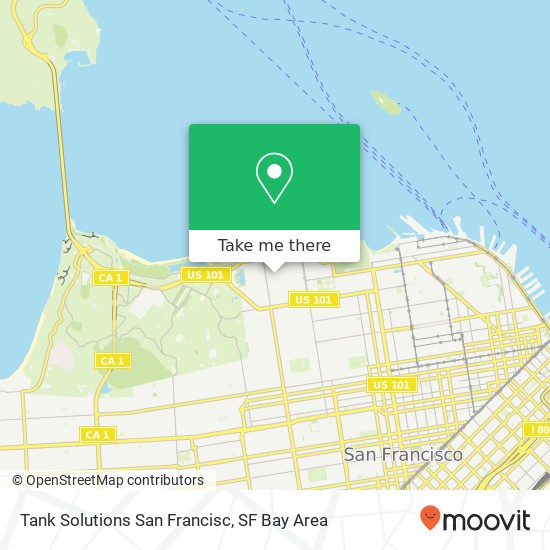 Tank Solutions San Francisc map