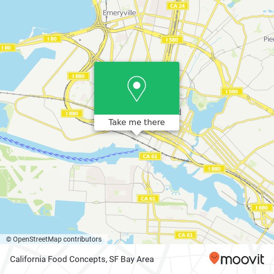 California Food Concepts map