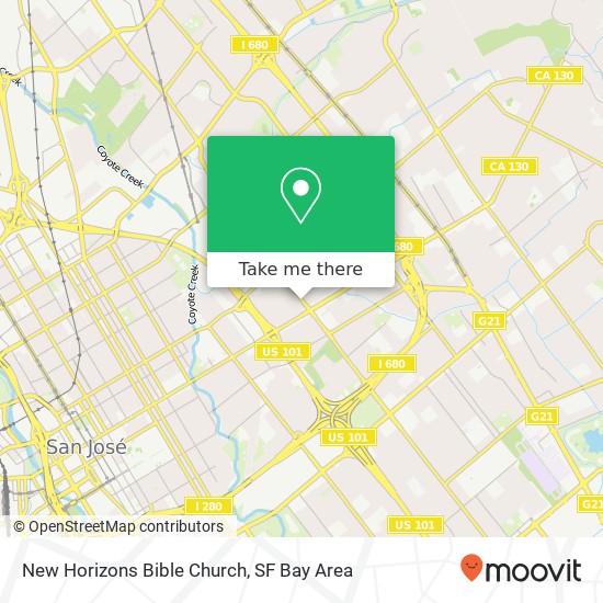 New Horizons Bible Church map