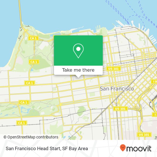 San Francisco Head Start map