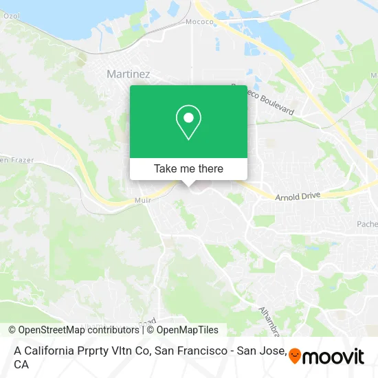 Mapa de A California Prprty Vltn Co